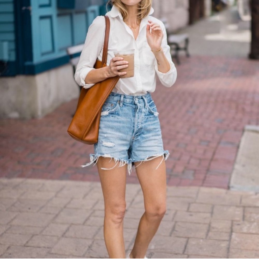 AGOLDE Dee Shorts High Rise Ricochet